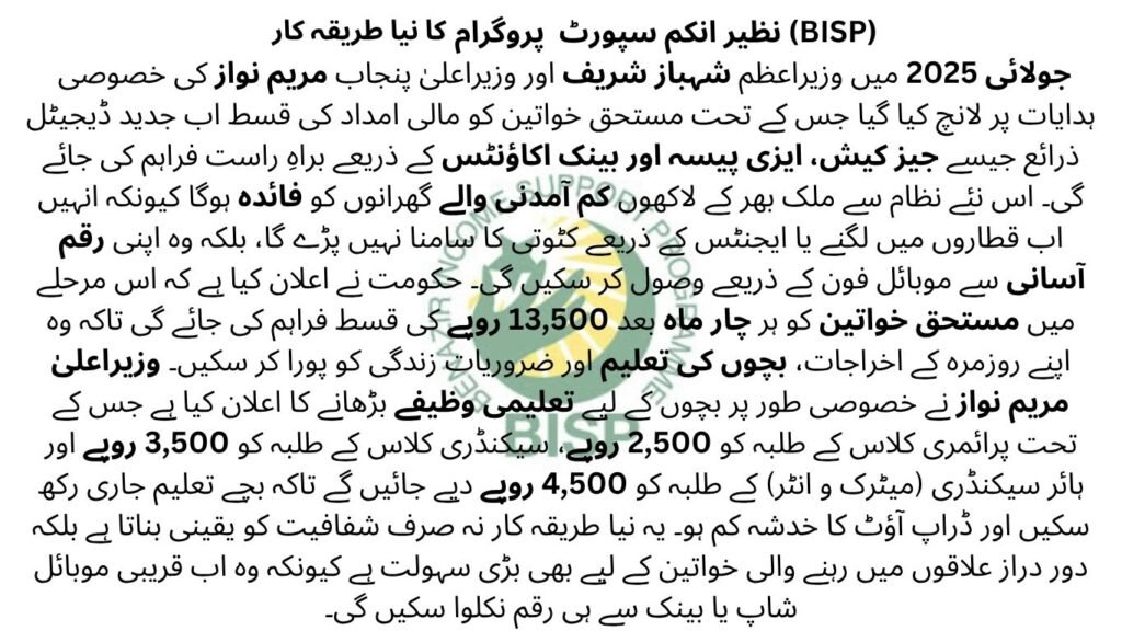 BISP 8171 Eligibility check July 2025