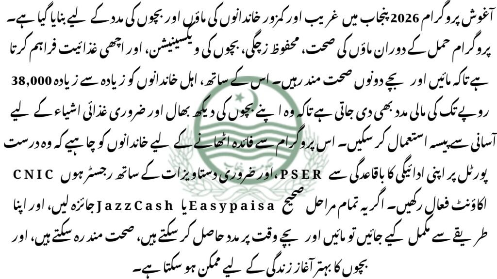 Aaghosh Program 2026 March New Update