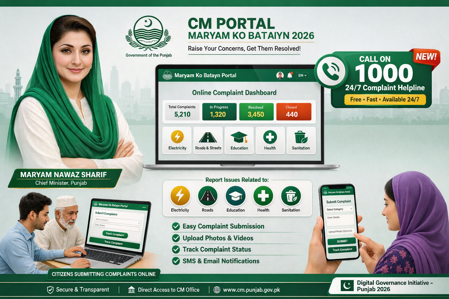 CM Portal Maryam Ko Batayn 2026 portal 